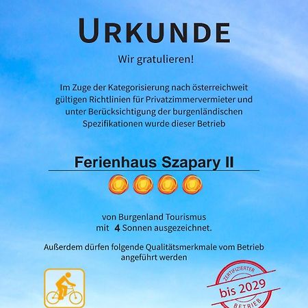 Ferienwohnung Rossmann Szapary II Eisenberg an der Pinka Exterior foto